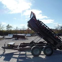 SLE Dump Trailers Dump Trailer 6' X 10' Landscape Equipment With 20 Inch Sides -SLE Equipment shop 10 3 18