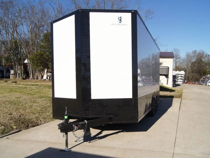 SLE Enclosed Trailers 8.5x20 White V-Nose Enclosed Trailer With Blackout Pkg (2) 5,200lb Axles 4 SLE Enclosed Trailers 8.5x20 White V-Nose Enclosed Trailer With Blackout Pkg (2) 5,200lb Axles - Image 2