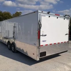SLE Enclosed Trailers White Custom Enclosed Trailer 8.5' X 26' Car Hauler Storage 10 SLE Enclosed Trailers White Custom Enclosed Trailer 8.5' X 26' Car Hauler Storage -SLE Equipment shop 20190906 153349