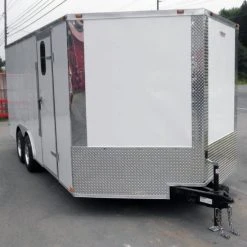 SLE Enclosed Trailers Enclosed Trailer 8.5'x18' White - Equipment Car Bike Hauler Storage -SLE Equipment shop 3 39 3