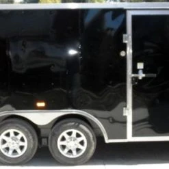 SLE Enclosed Trailers Enclosed Trailer 8.5'x14' Black - Custom Car Equipment ATV Storage -SLE Equipment shop 61 3