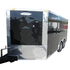 SLE Enclosed Trailers Enclosed Trailer 8.5'x14' Black - Custom Car Equipment ATV Storage
