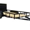 SLE Utility Trailers Utility Trailer 6.4' X 14' Spring Assist A-Frame Gate Tire Rack Tandem Axle -SLE Equipment shop 6x14 tandem