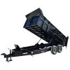 SLE Dump Trailers Dump Trailer 7' X 16' Hydraulic Dump 3ft Sides Mulch -SLE Equipment shop 7x16x3 dump trailer photoshop