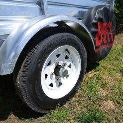 DK2 MMT5X7G-DUG 4.5' X 7.5' Utility Trailer Galvanized Drive Up Gate -SLE Equipment shop dk2 gal 5x7 06