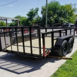 SLE Utility Trailers 6.4x12 Dovetail Utility Trailer With 2ft Mesh Sides (2) 3,500lb Axles 12 SLE Utility Trailers 6.4x12 Dovetail Utility Trailer With 2ft Mesh Sides (2) 3,500lb Axles -SLE Equipment shop dsc00006 3