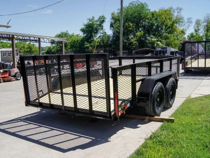 SLE Utility Trailers 6.4x12 Dovetail Utility Trailer With 2ft Mesh Sides (2) 3,500lb Axles 7 SLE Utility Trailers 6.4x12 Dovetail Utility Trailer With 2ft Mesh Sides (2) 3,500lb Axles - Image 5