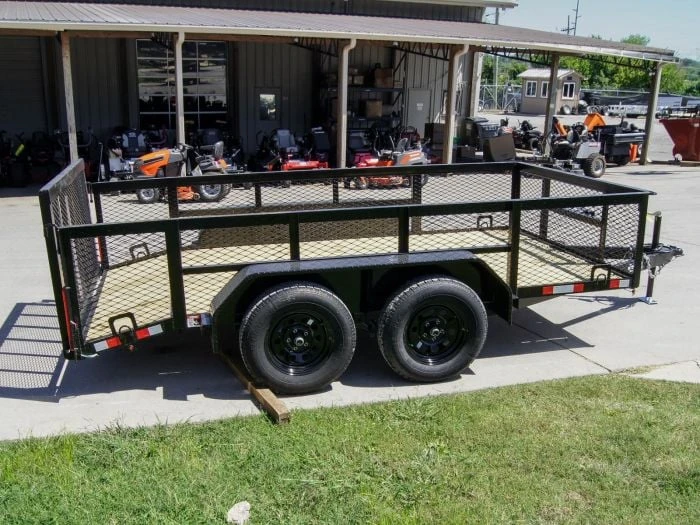 SLE Utility Trailers 6.4x12 Dovetail Utility Trailer With 2ft Mesh Sides (2) 3,500lb Axles 8 SLE Utility Trailers 6.4x12 Dovetail Utility Trailer With 2ft Mesh Sides (2) 3,500lb Axles - Image 6