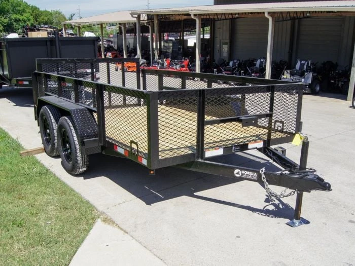 SLE Utility Trailers 6.4x12 Dovetail Utility Trailer With 2ft Mesh Sides (2) 3,500lb Axles 3 SLE Utility Trailers 6.4x12 Dovetail Utility Trailer With 2ft Mesh Sides (2) 3,500lb Axles