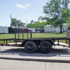 SLE Utility Trailers 7x14 Utility Trailer With Side Gate And Dbl Brake (2) 3,500lb Axle -SLE Equipment shop dsc00067 1 4