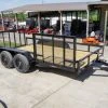 SLE Utility Trailers 7x14 Utility Trailer With Side Gate And Dbl Brake (2) 3,500lb Axle -SLE Equipment shop dsc00071 1 4