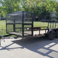 SLE Utility Trailers 6.4x16 Dovetail Utility Trailer Stacked Baskets (2) 3500lb Axles