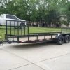 SLE Utility Trailers 6.4x20 Utility Trailer With Side Gate And 18" Mesh (2) 3,500lb Axles -SLE Equipment shop dsc00615 1