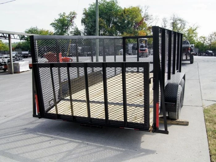 SLE Utility Trailers 6.4x14 4ft Mesh Sides Tandem Dovetail Utility Trailer 6 SLE Utility Trailers 6.4x14 4ft Mesh Sides Tandem Dovetail Utility Trailer - Image 4