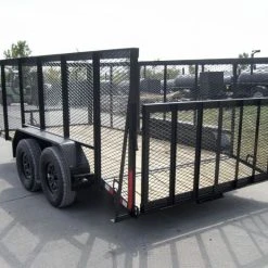 SLE Utility Trailers 6.4x14 4ft Mesh Sides Tandem Dovetail Utility Trailer 12 SLE Utility Trailers 6.4x14 4ft Mesh Sides Tandem Dovetail Utility Trailer -SLE Equipment shop dsc00773 4