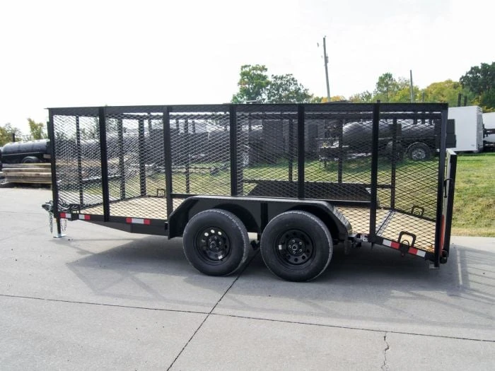 SLE Utility Trailers 6.4x14 4ft Mesh Sides Tandem Dovetail Utility Trailer 8 SLE Utility Trailers 6.4x14 4ft Mesh Sides Tandem Dovetail Utility Trailer - Image 6