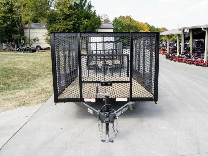 SLE Utility Trailers 6.4x14 4ft Mesh Sides Tandem Dovetail Utility Trailer 4 SLE Utility Trailers 6.4x14 4ft Mesh Sides Tandem Dovetail Utility Trailer - Image 2
