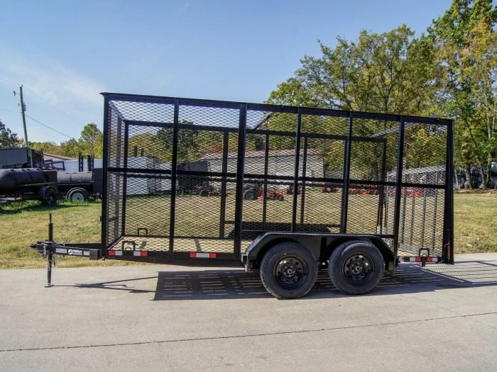 SLE Utility Trailers 6.4' X 14' Tandem Axle Straight Utility Trailer - Mesh 6' Sides 4 SLE Utility Trailers 6.4' X 14' Tandem Axle Straight Utility Trailer - Mesh 6' Sides - Image 2