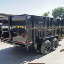 SLE Dump Trailers 7x14 Telescopic Dump Trailer With 4ft Sides (2) 7K Axles -SLE Equipment shop dsc00930 4