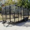 SLE Utility Trailers 7x18 Tandem Straight Deck Utility Trailer 6ft Mesh Sides Ladder Racks 2 SLE Utility Trailers 7x18 Tandem Straight Deck Utility Trailer 6ft Mesh Sides Ladder Racks -SLE Equipment shop dsc00999 4