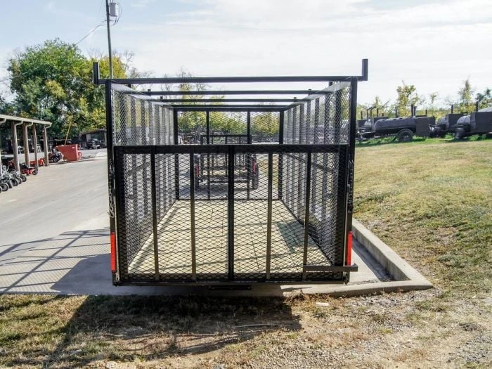 SLE Utility Trailers 7x18 Tandem Straight Deck Utility Trailer 6ft Mesh Sides Ladder Racks 7 SLE Utility Trailers 7x18 Tandem Straight Deck Utility Trailer 6ft Mesh Sides Ladder Racks - Image 5