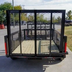 SLE Utility Trailers 5x8 Straight Deck Utility Trailer With 2ft Mesh Side 3500lb Axle -SLE Equipment shop dsc01020 3