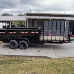 SLE Dump Trailers 7x20 Hybrid Dump Utility Trailer With 3ft Sides Equipment (2) 7K Axles -SLE Equipment shop dsc01057 7