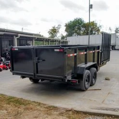SLE Dump Trailers 7x20 Hybrid Dump Utility Trailer With 3ft Sides Equipment (2) 7K Axles -SLE Equipment shop dsc01059 7