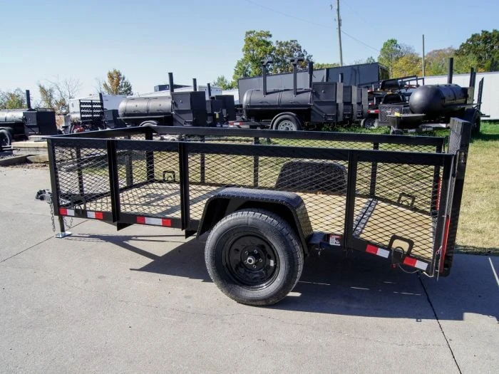 SLE Utility Trailers 5x10 Dovetail Utility Trailer With 2ft Mesh Sides 3500lb Axle 5 SLE Utility Trailers 5x10 Dovetail Utility Trailer With 2ft Mesh Sides 3500lb Axle - Image 3