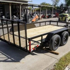 SLE Utility Trailers 6.4x14 Dovetail Utility Trailer (2) 3500 Axles -SLE Equipment shop dsc01404 4