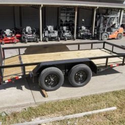 SLE Utility Trailers 6.4x14 Dovetail Utility Trailer (2) 3500 Axles -SLE Equipment shop dsc01405 4