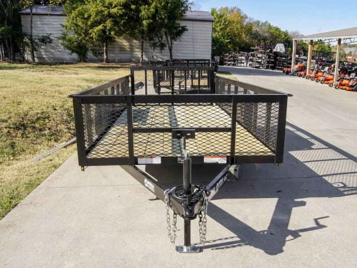 SLE Utility Trailers 6.4x16 Tandem Dovetail Utility Trailer With 2ft Mesh Sides 5 SLE Utility Trailers 6.4x16 Tandem Dovetail Utility Trailer With 2ft Mesh Sides - Image 3