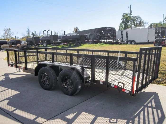 SLE Utility Trailers 6.4x16 Tandem Dovetail Utility Trailer With 2ft Mesh Sides 7 SLE Utility Trailers 6.4x16 Tandem Dovetail Utility Trailer With 2ft Mesh Sides - Image 5