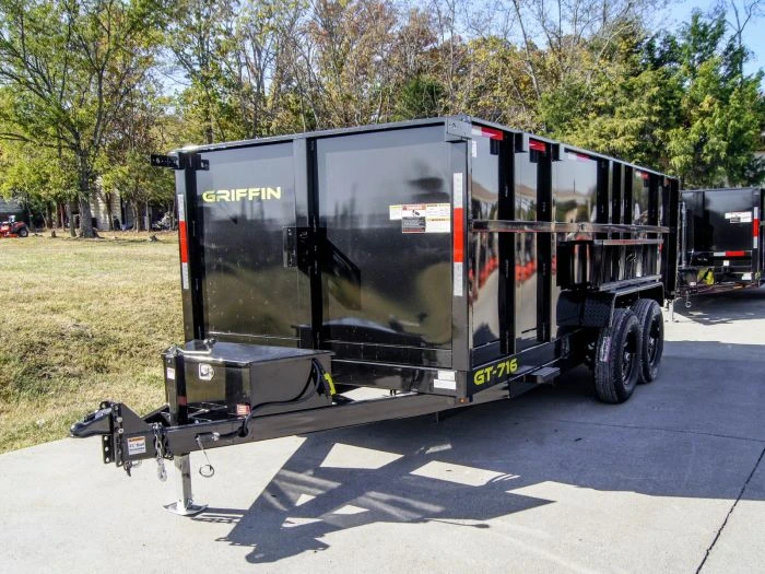 SLE Dump Trailers 7' X 16' Hydraulic Dump Trailer With 4' Sides (2) 7K Axles 6 SLE Dump Trailers 7' X 16' Hydraulic Dump Trailer With 4' Sides (2) 7K Axles - Image 4