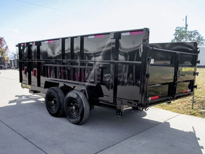 SLE Dump Trailers 7' X 16' Hydraulic Dump Trailer With 4' Sides (2) 7K Axles 8 SLE Dump Trailers 7' X 16' Hydraulic Dump Trailer With 4' Sides (2) 7K Axles - Image 6
