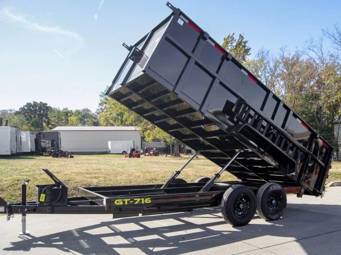 SLE Dump Trailers 7' X 16' Hydraulic Dump Trailer With 4' Sides (2) 7K Axles 4 SLE Dump Trailers 7' X 16' Hydraulic Dump Trailer With 4' Sides (2) 7K Axles - Image 2