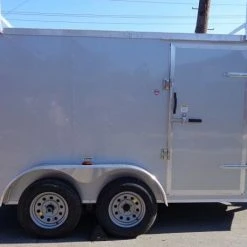 SLE Enclosed Trailers Enclosed Trailer 7'x12' Silver - ATV Cargo Construction Hauler Storage 12 SLE Enclosed Trailers Enclosed Trailer 7'x12' Silver - ATV Cargo Construction Hauler Storage -SLE Equipment shop dsc01616