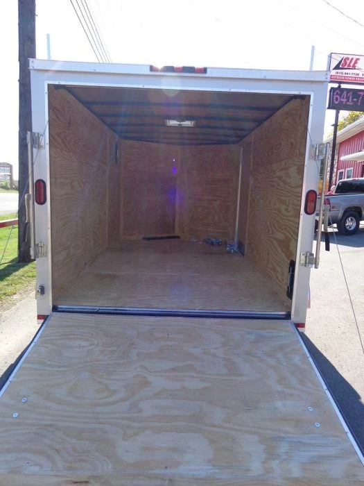 SLE Enclosed Trailers Enclosed Trailer 7'x12' Silver - ATV Cargo Construction Hauler Storage 4 SLE Enclosed Trailers Enclosed Trailer 7'x12' Silver - ATV Cargo Construction Hauler Storage - Image 2