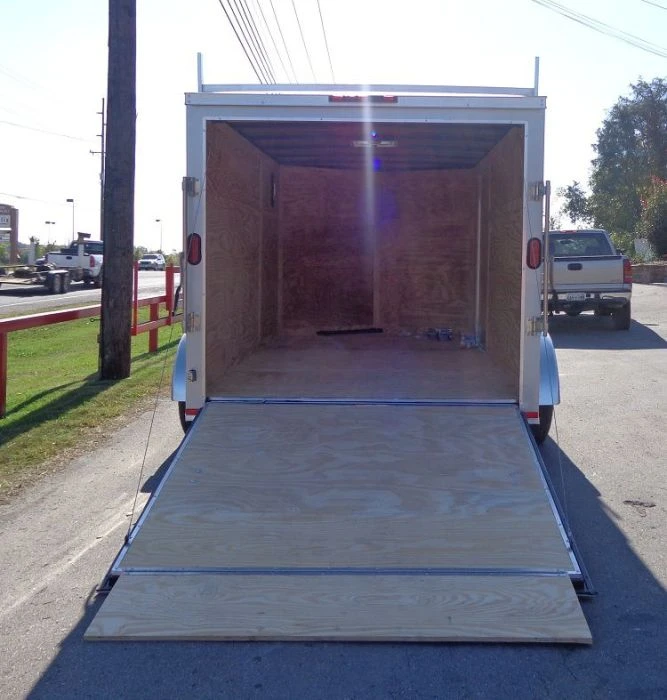 SLE Enclosed Trailers Enclosed Trailer 7'x12' Silver - ATV Cargo Construction Hauler Storage 5 SLE Enclosed Trailers Enclosed Trailer 7'x12' Silver - ATV Cargo Construction Hauler Storage - Image 3