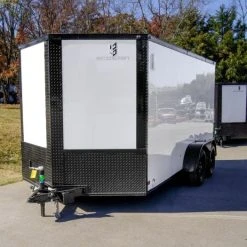 SLE Enclosed Trailers 7x14 Enclosed Trailer White V-Nose Blackout Package (2) 3,500lb Axles 10 SLE Enclosed Trailers 7x14 Enclosed Trailer White V-Nose Blackout Package (2) 3,500lb Axles -SLE Equipment shop dsc01623 2
