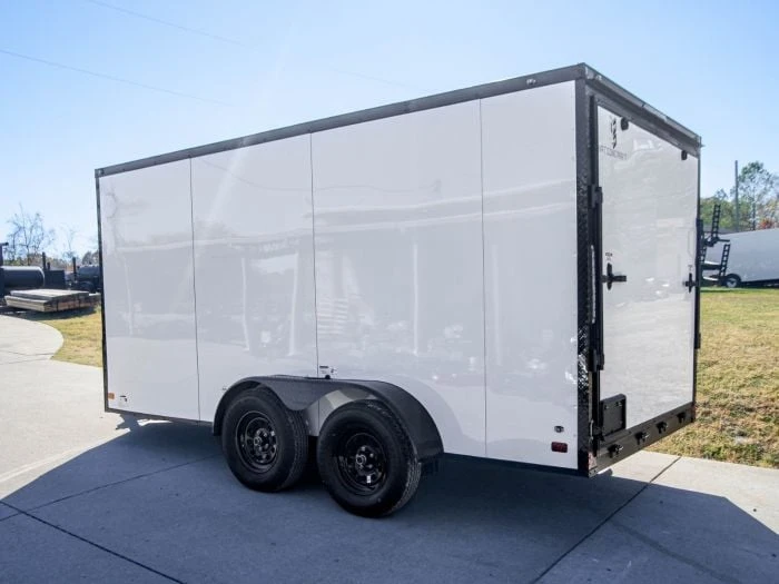 SLE Enclosed Trailers 7x14 Enclosed Trailer White V-Nose Blackout Package (2) 3,500lb Axles 7 SLE Enclosed Trailers 7x14 Enclosed Trailer White V-Nose Blackout Package (2) 3,500lb Axles - Image 5