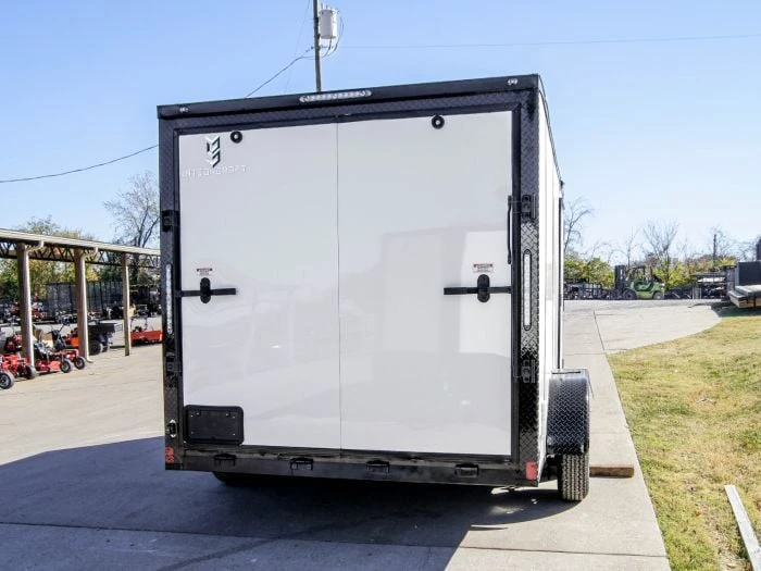 SLE Enclosed Trailers 7x14 Enclosed Trailer White V-Nose Blackout Package (2) 3,500lb Axles 8 SLE Enclosed Trailers 7x14 Enclosed Trailer White V-Nose Blackout Package (2) 3,500lb Axles - Image 6