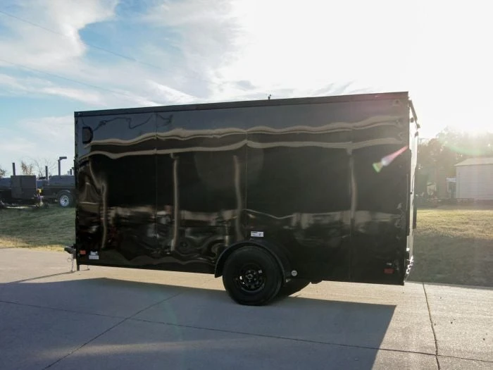 SLE Enclosed Trailers 7x14 Enclosed Trailer Black V-Nose Blackout Package 3,500lb Axle Storage 5 SLE Enclosed Trailers 7x14 Enclosed Trailer Black V-Nose Blackout Package 3,500lb Axle Storage - Image 3