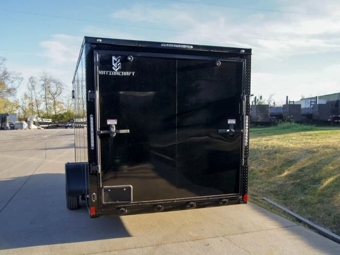 SLE Enclosed Trailers 7x14 Enclosed Trailer Black V-Nose Blackout Package 3,500lb Axle Storage 6 SLE Enclosed Trailers 7x14 Enclosed Trailer Black V-Nose Blackout Package 3,500lb Axle Storage - Image 4