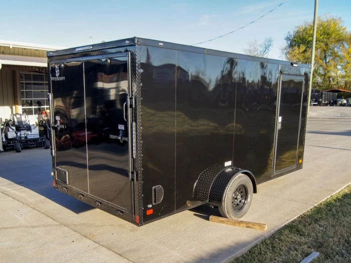 SLE Enclosed Trailers 7x14 Enclosed Trailer Black V-Nose Blackout Package 3,500lb Axle Storage 7 SLE Enclosed Trailers 7x14 Enclosed Trailer Black V-Nose Blackout Package 3,500lb Axle Storage - Image 5