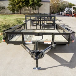 SLE Utility Trailers 6.4x12 Dovetail Utility Trailer With Side Baskets (2) 3500lb Axles -SLE Equipment shop dsc01922 1