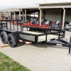 SLE Utility Trailers 6.4x12 Dovetail Utility Trailer With Side Baskets (2) 3500lb Axles -SLE Equipment shop dsc01928 1