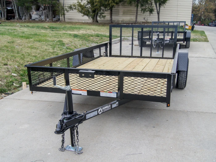 SLE Utility Trailers 6.4x12 Dovetail Utility Trailer With 1ft Mesh Sides 3,500lb Axle 4 SLE Utility Trailers 6.4x12 Dovetail Utility Trailer With 1ft Mesh Sides 3,500lb Axle - Image 2