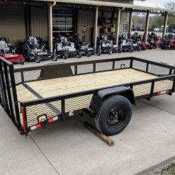 SLE Utility Trailers 6.4x12 Dovetail Utility Trailer With 1ft Mesh Sides 3,500lb Axle 13 SLE Utility Trailers 6.4x12 Dovetail Utility Trailer With 1ft Mesh Sides 3,500lb Axle -SLE Equipment shop dsc01945