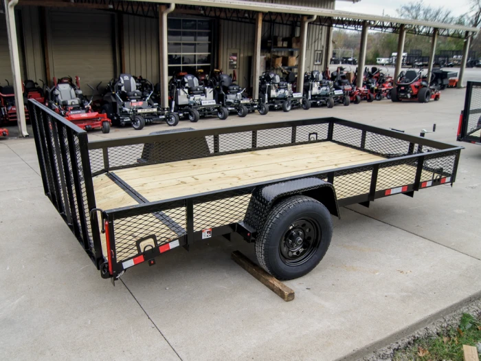 SLE Utility Trailers 6.4x12 Dovetail Utility Trailer With 1ft Mesh Sides 3,500lb Axle 8 SLE Utility Trailers 6.4x12 Dovetail Utility Trailer With 1ft Mesh Sides 3,500lb Axle - Image 6